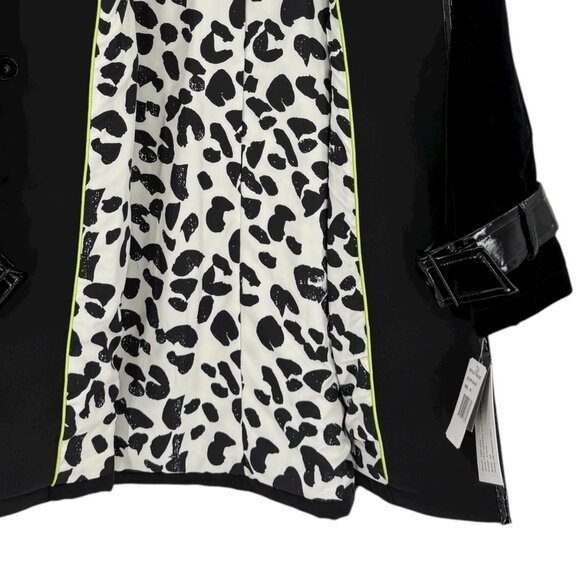 Jane Post Women's Black Trim Quilted Jacket Sz M Sleeve w/Buckles Full Lined NWT - Picture 14 of 15